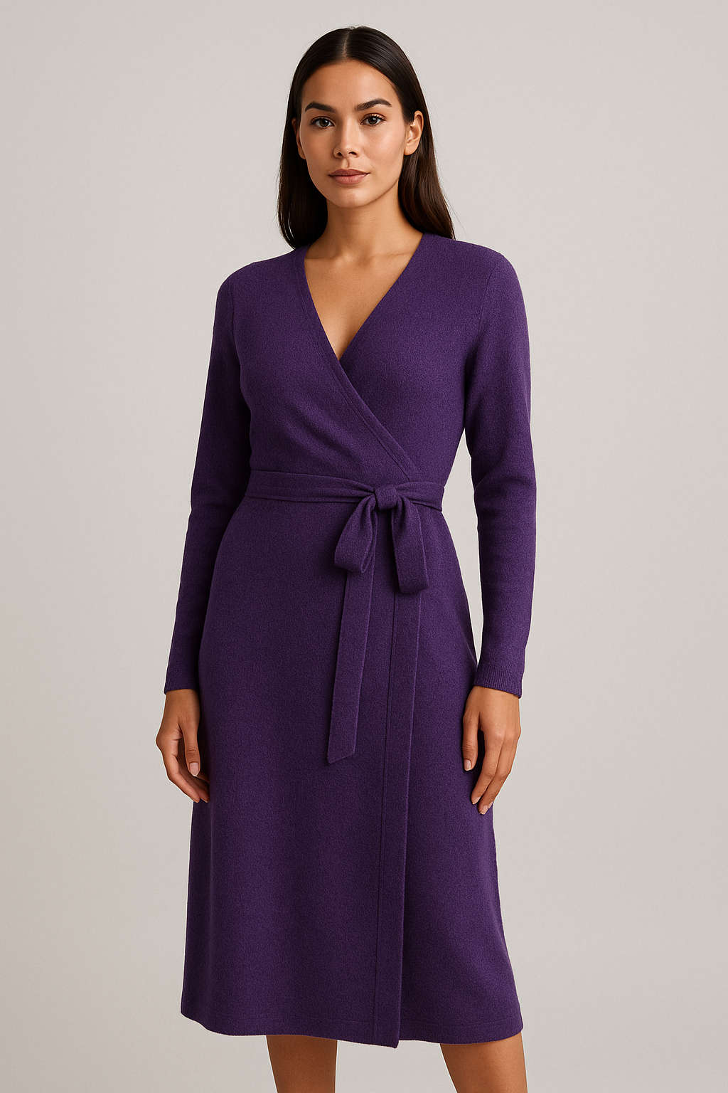 Elara | Wrap Knit Dress